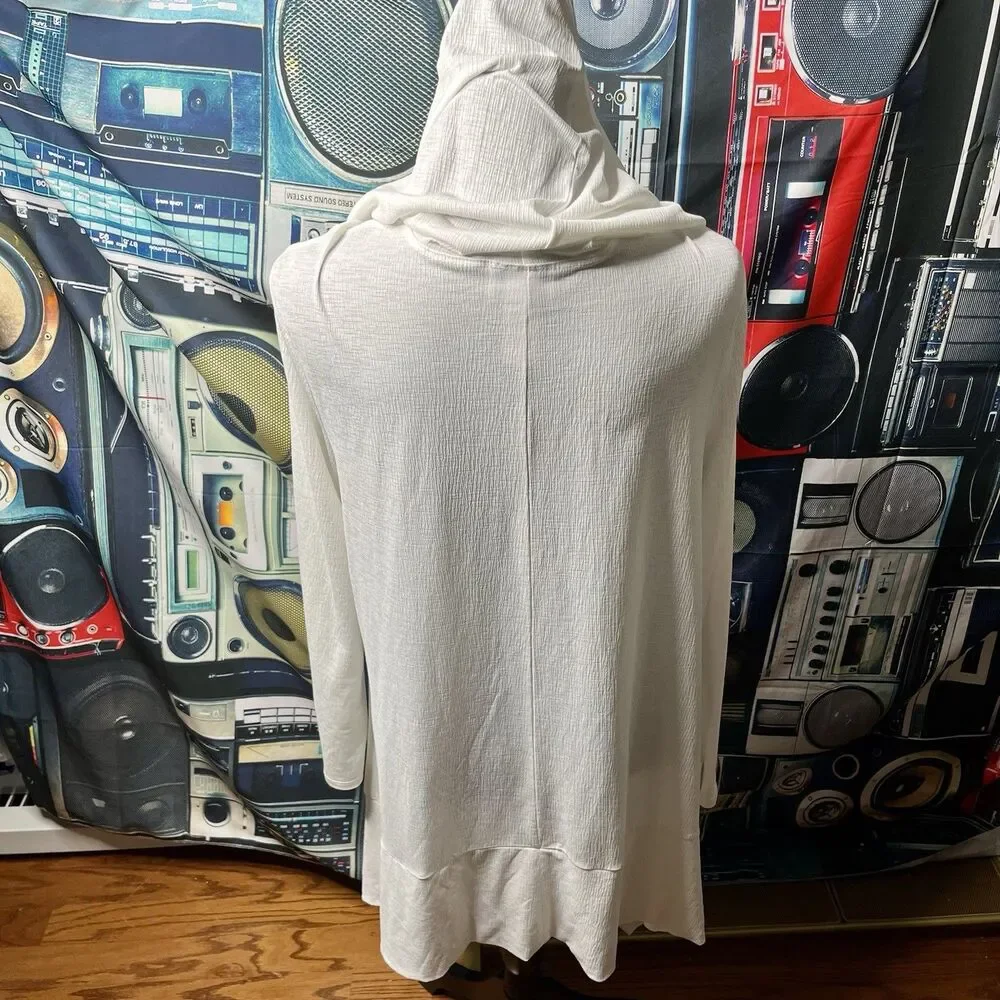 Swimsuits for All Women's Beach Sheer Light Cover Up Pockets & Hood Size 10/12
